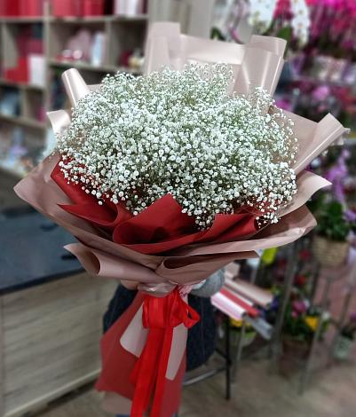 Букет цветов из: Гипсофила в Дмитриевском