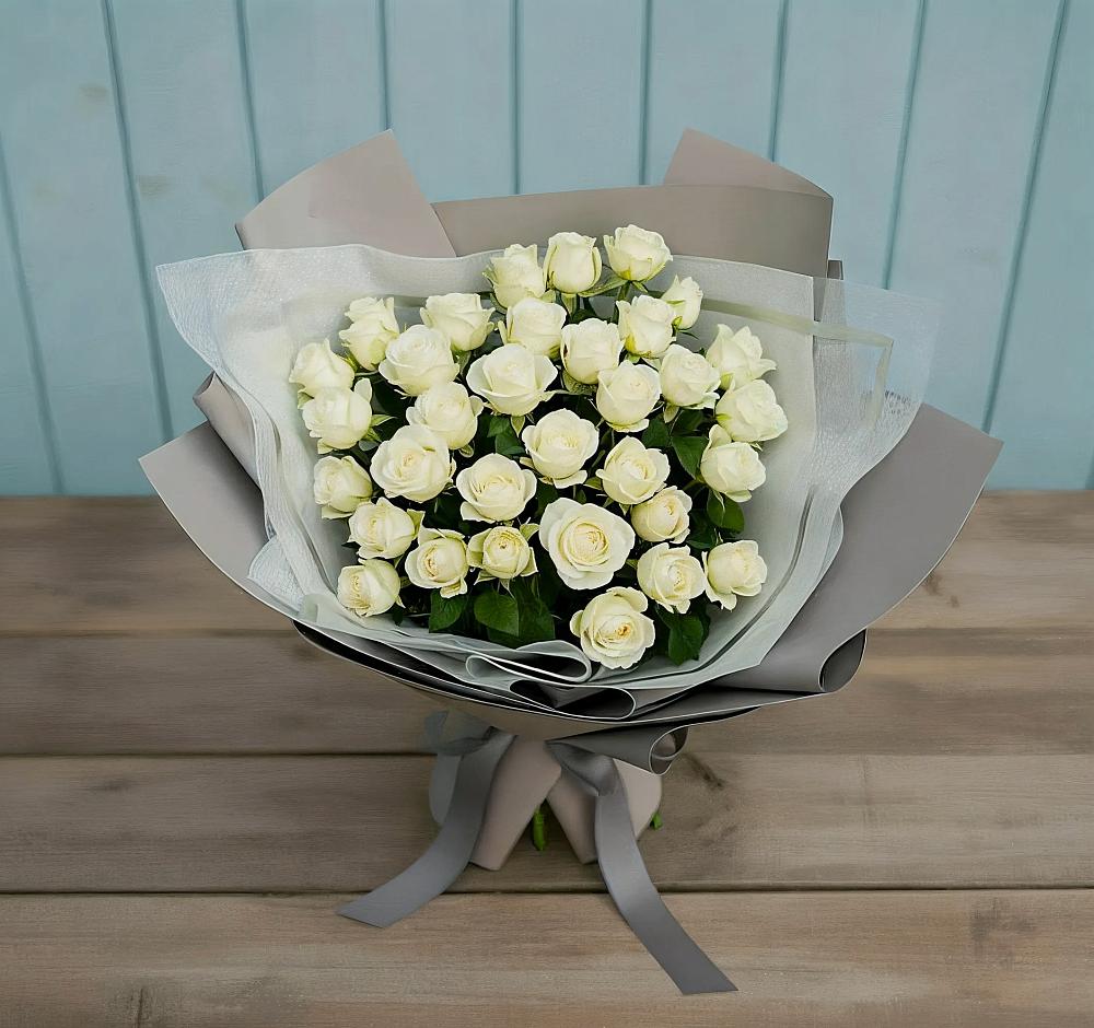 Букет Белоснежная нежность в Дмитриевском