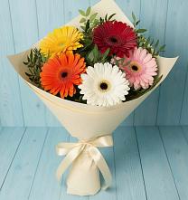 Букет цветов из:  Герберы в Дмитриевском
