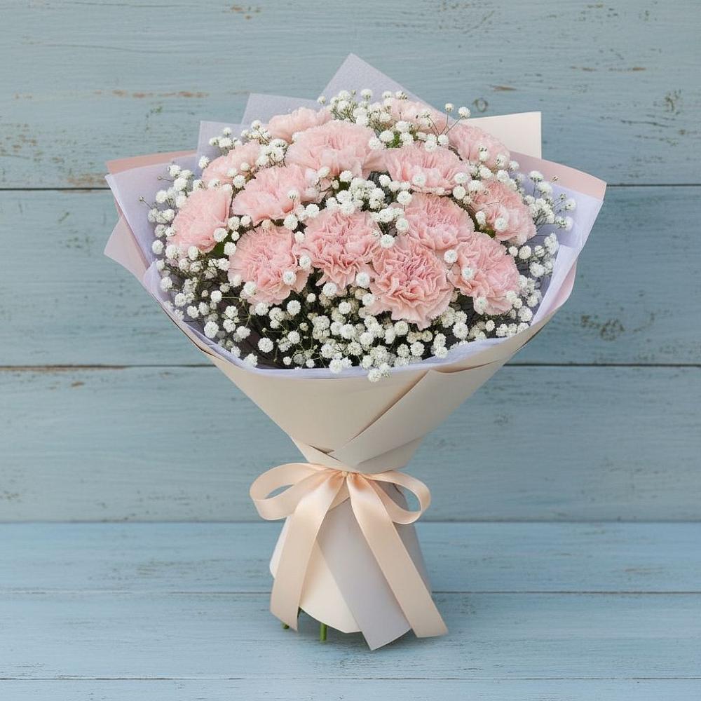 Букет цветов из: Гвоздики в Дмитриевском