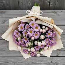 Букет цветов из:  Розы и Хризантемы #REPLACE_PRED# Дмитриевском