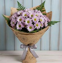 Букет цветов из:  Хризантемы #REPLACE_PRED# Дмитриевском