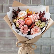 Букет цветов из:  Гвоздики, Хризантемы и Розы в Дмитриевском