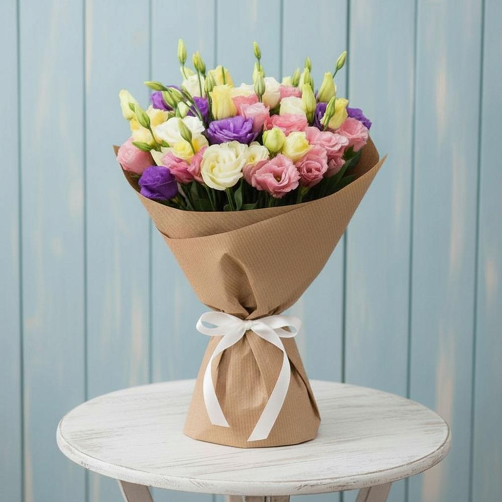 Букет цветов из: Лизиантусы в Дмитриевском