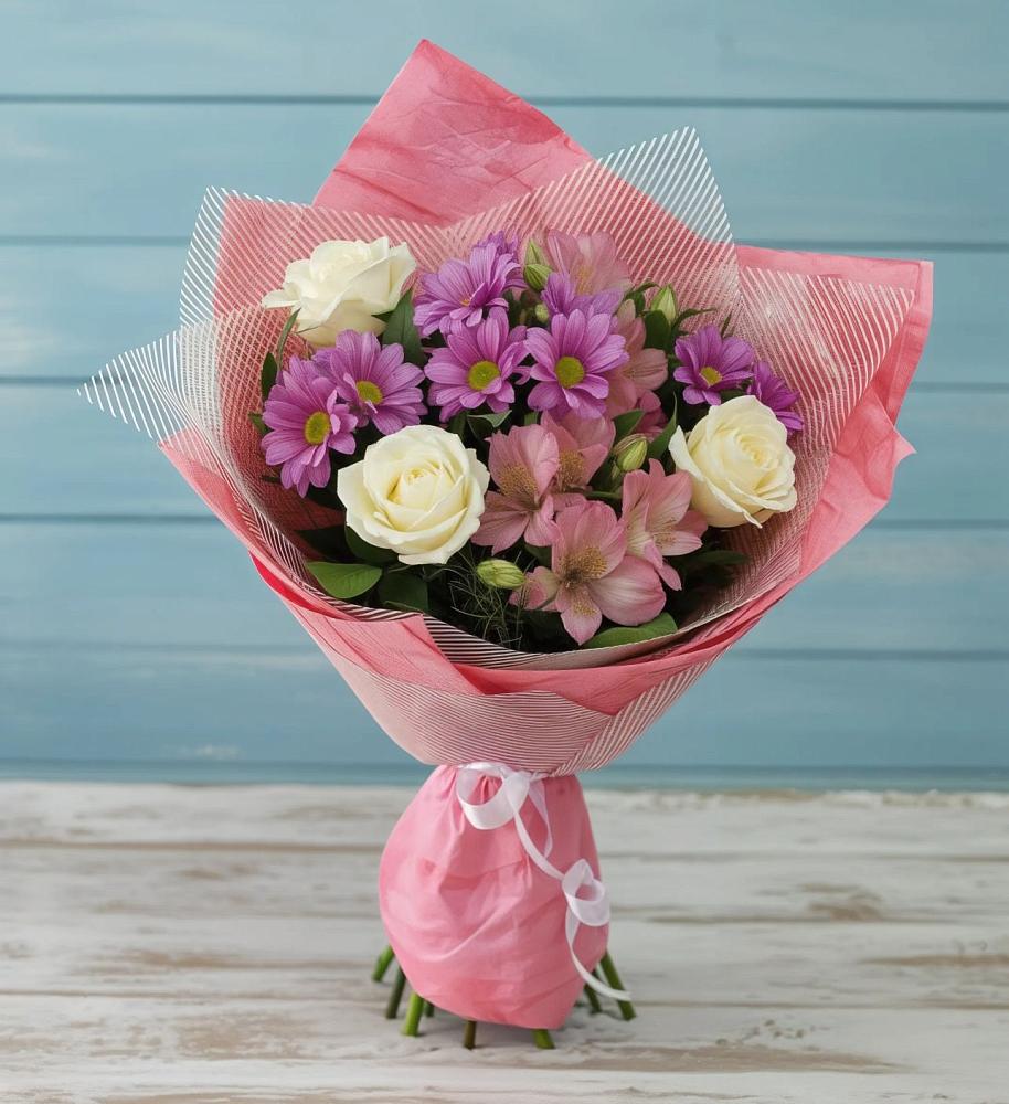 Букет цветов из: Герберы в Дмитриевском