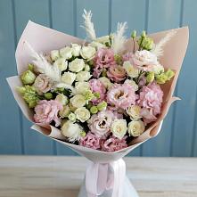 Букет цветов из:  Альстромерии и Розы в Дмитриевском