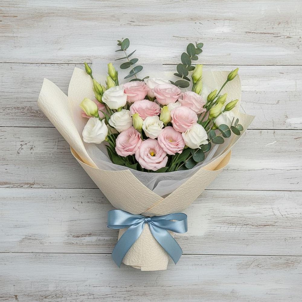 Букет цветов из: Лизиантусы в Дмитриевском